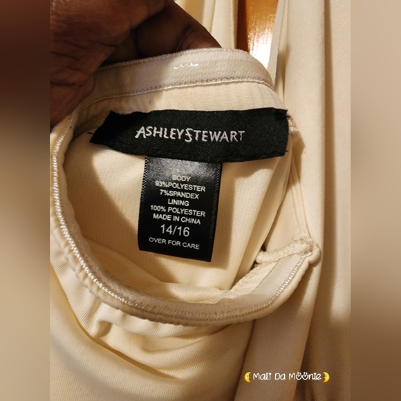 Ashley Stewart, Ivory Halter Dress, Size we 14/16 - Picture 4 of 4